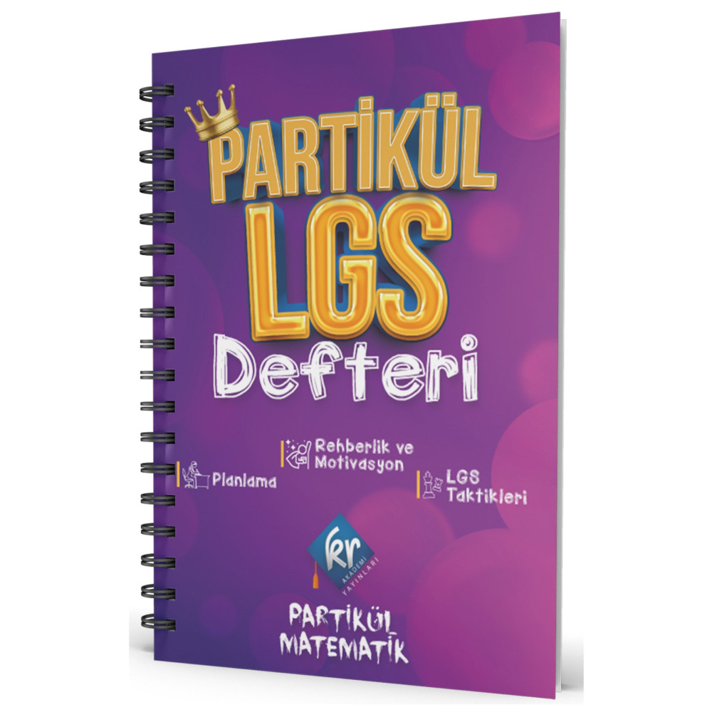 KR Akademi Yayınları Partikül Lgs Planlama Defteri Yardımcı Kitaplar Fiyatı