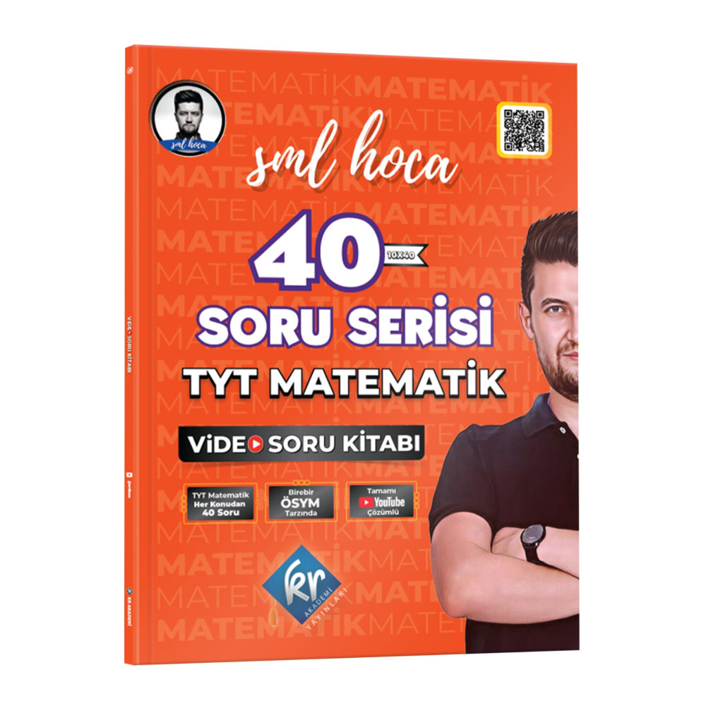 KR Akademi Yayınları SML Hoca TYT Matematik 40 Soru Serisi Video Soru Kitabı Ders Sınav Kitapları Fiyatı