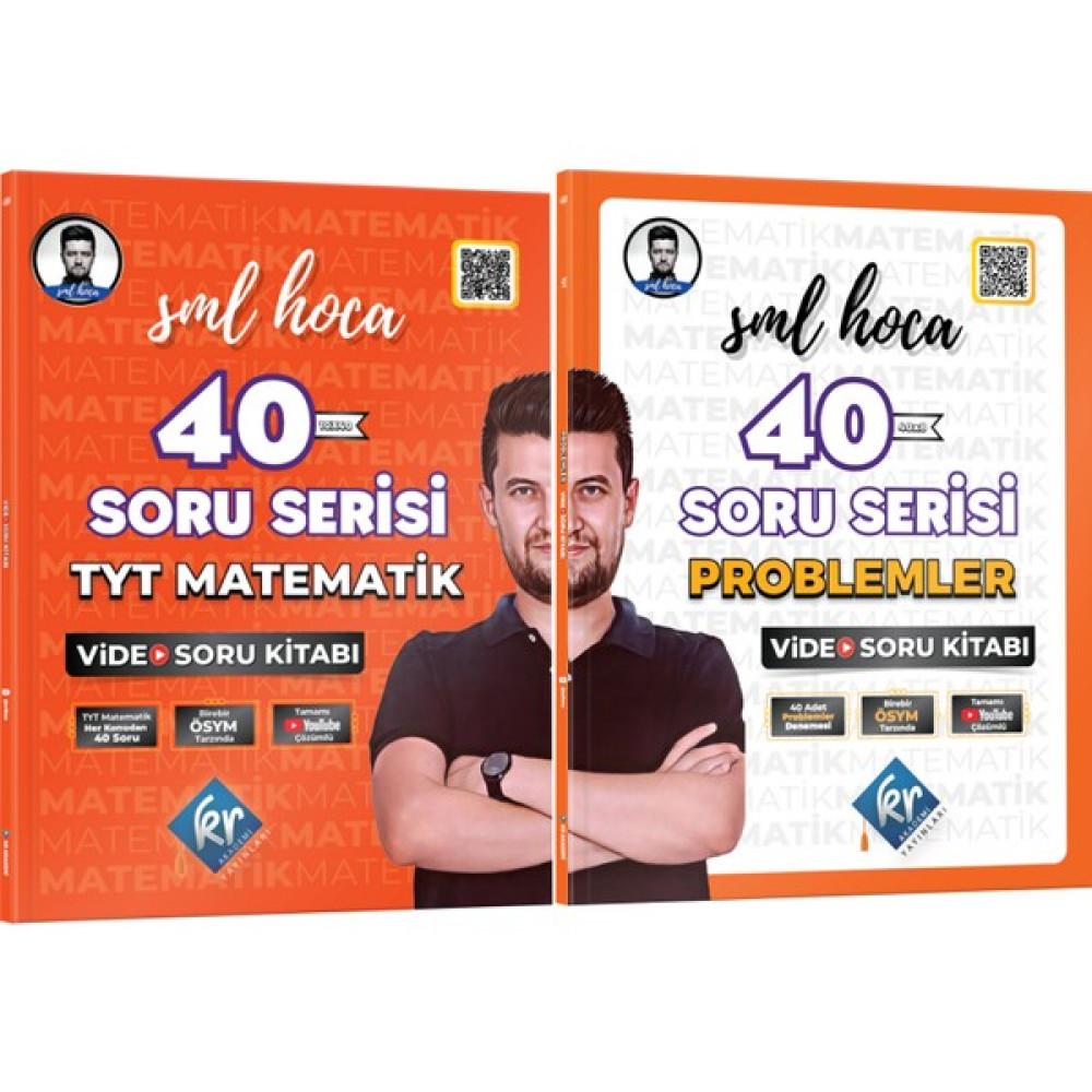 Kr Akademi Yayınları SML Hoca TYT Matematik 40 Soru Serisi Video Soru Kitabı ve 40 Soru Serisi Problemler Video Soru Kitabı Seti Matematik Fiyatı