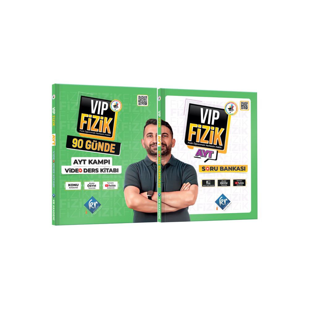KR Akademi Yayınları Vip Fizik 90 Günde AYT Kampı Video Ders Kitabı ve AYT Fizik Soru Bankası Ders Sınav Kitapları Fiyatı