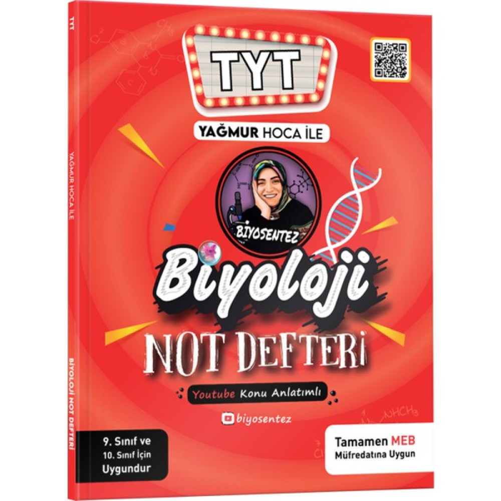 Kr Akademi Yayınları Yağmur Hoca ile TYT Biyoloji Not Defteri Temel Yeterlilik Testi (TYT) Fiyatı