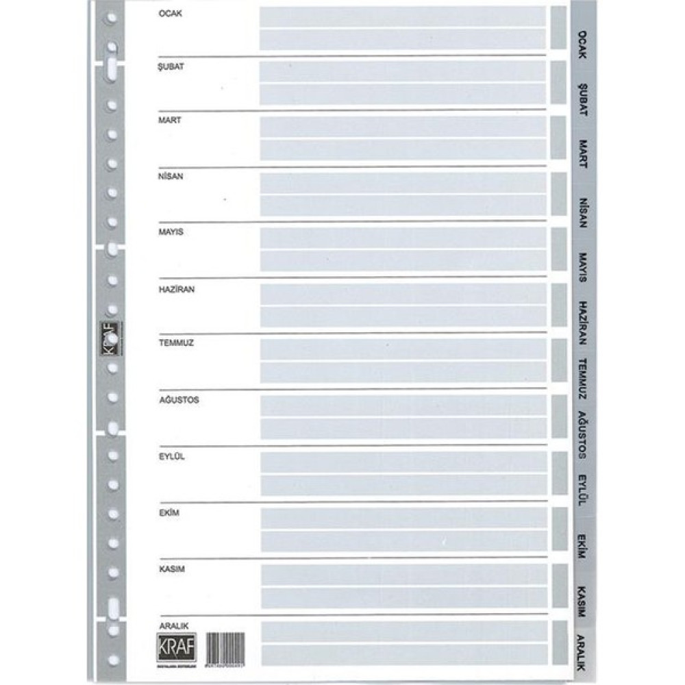 Kraf 1003 Separatör Aylar 10'lu Paket Ayraç & Seperatör Fiyatı