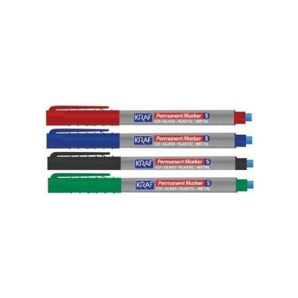 Kraf 270S Silgili Asetat Kalemi 4 Renk Set CD-DVD-Asetat Kalemi Fiyatı