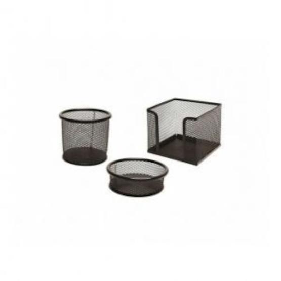 Kraf 410G Siyah 3'lü Perfore Organizer