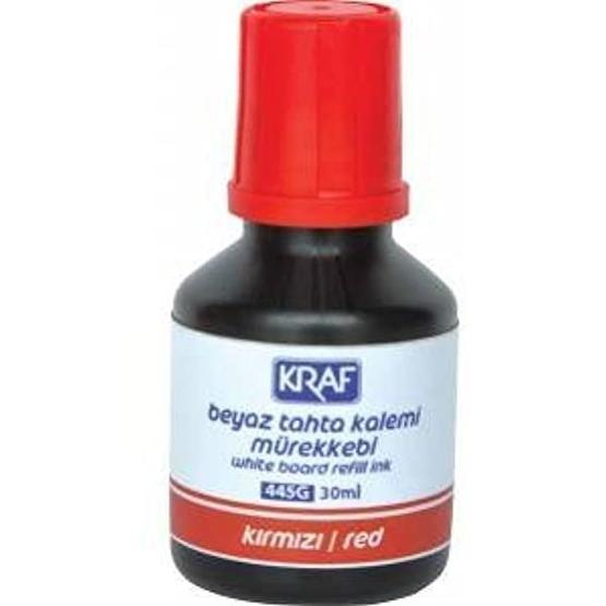 Kraf 445G Kırmızı 30 ml Beyaz Tahta Kalem Mürekkebi