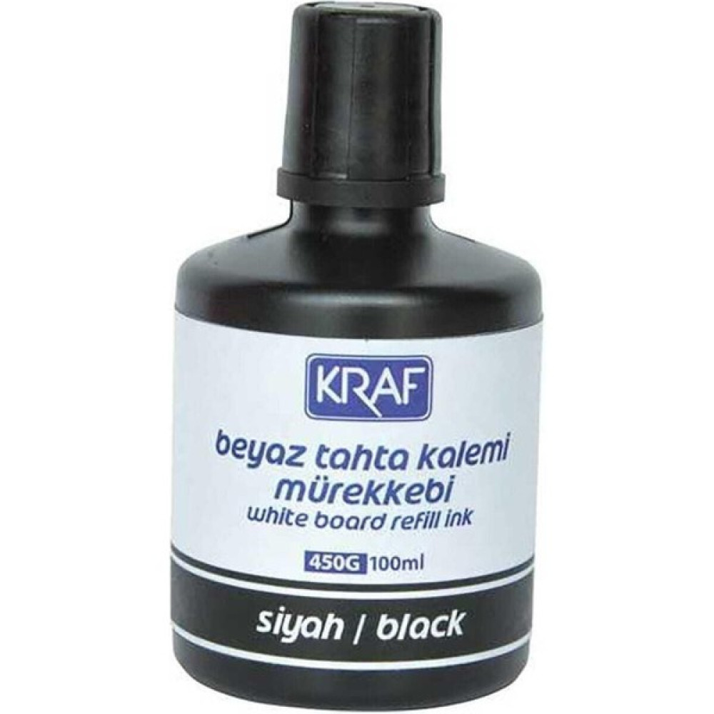 Kraf Beyaz Tahta Kalemi Mürekkebi 100 ml Siyah Yazı Tahtası Kalemi Fiyatı