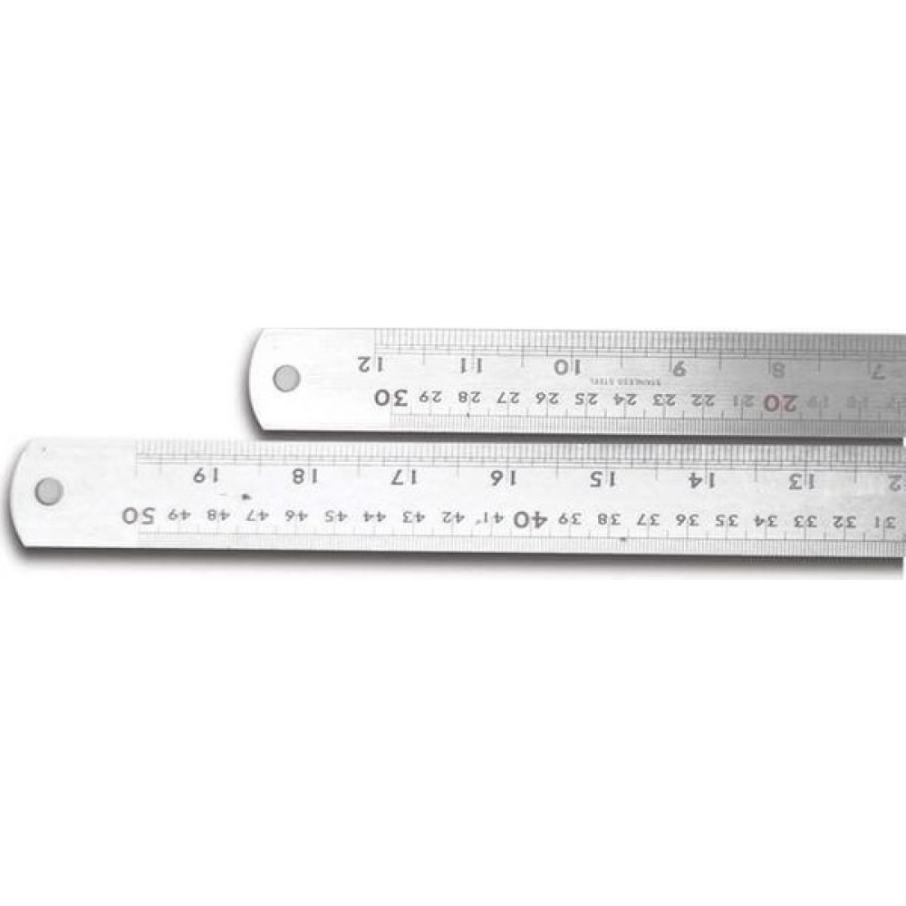 Kraf Çelik Cetvel  50 Cm Inch Ölçülü 550G Cetvel Fiyatı