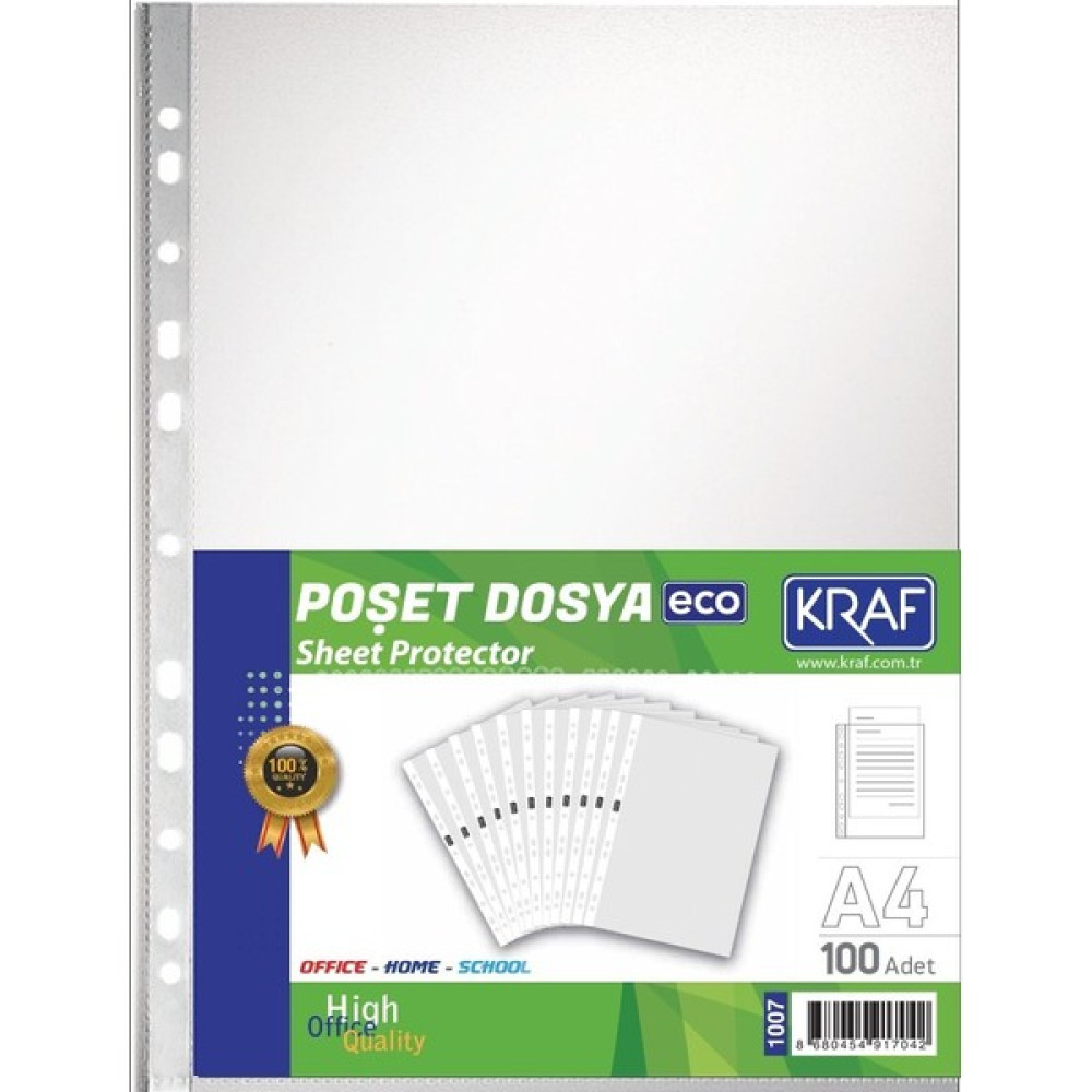 Kraf Ekonomik Poşet Dosya 100'LÜ Dosya Fiyatı