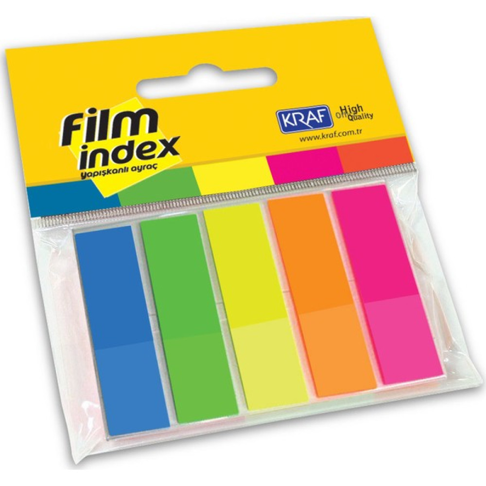Kraf Film index 13X44Mm 5 Renk X 25 Sy 1344 Not Defteri & Bloknot Fiyatı