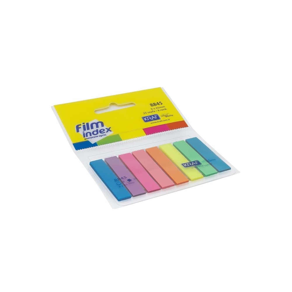 KRAF Index Film 25 * 8 Renk 8 mm Genişliği Not Defteri & Bloknot Fiyatı