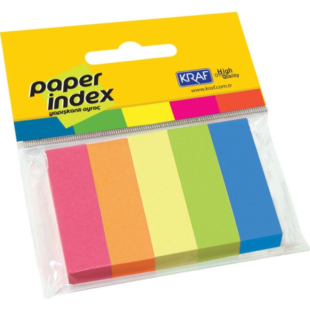 Kraf Kağit index 15X50Mm 5 Renk X 100 Sy 1550 Not Defteri & Bloknot Fiyatı