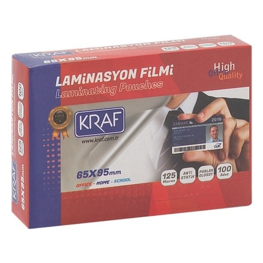 Kraf Laminasyon Filmi 65X95 mm 125MIC 100LÜ 2126 Laminasyon Sistemi Fiyatı