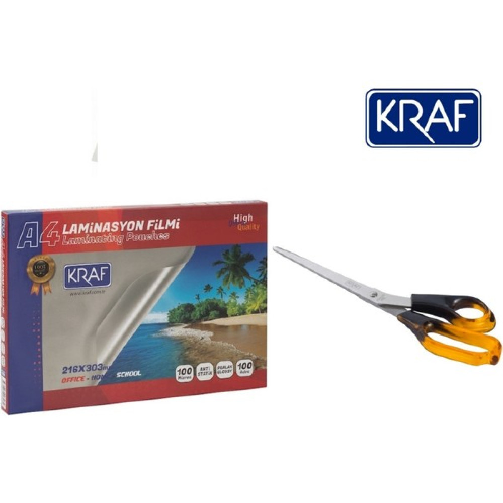 Kraf Laminasyon Filmi +Laminasyon Makası 24 cm Kraf Laminasyon Sistemi Fiyatı