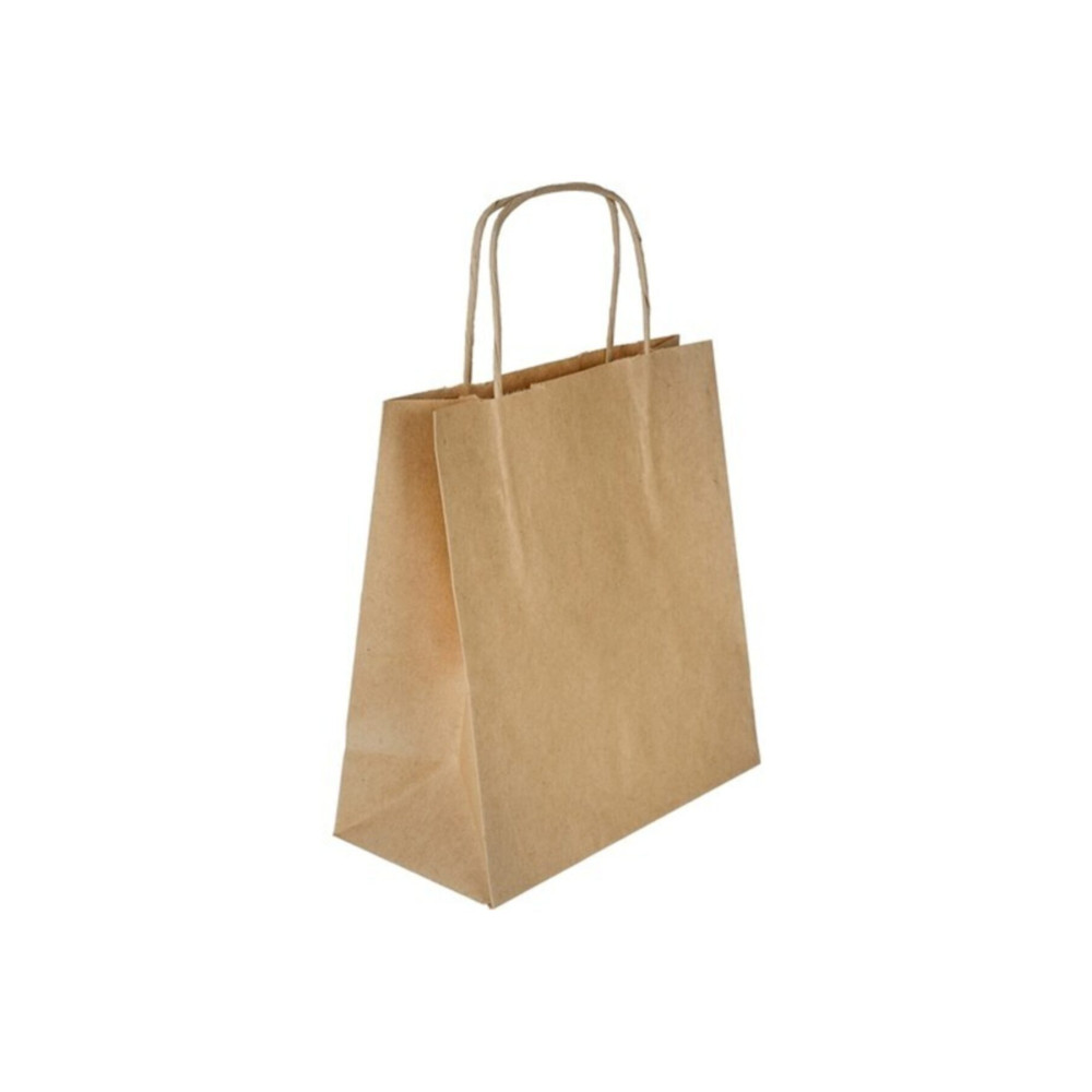 Kraft Çanta 18x8x24 ( 50 Adet ) ( Kağıt Poşet Çanta ) Çöp Poşetleri Fiyatı