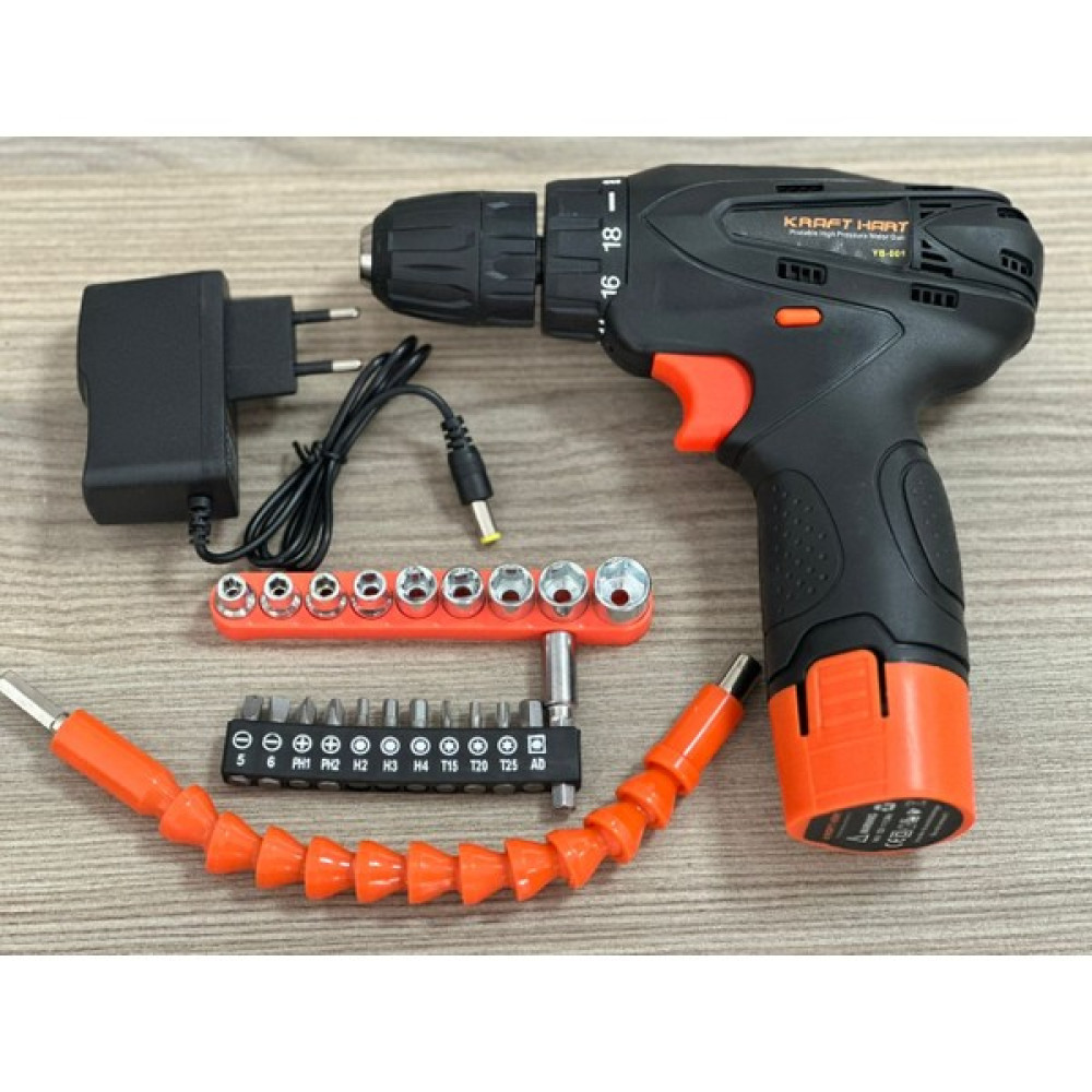 Kraft Hart 12V 1.5AH Li-On Akü Şarjlı Vidalama Matkap Kutulu Elektrikli El Aletleri Fiyatı