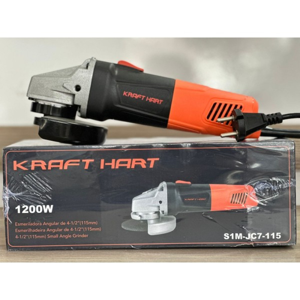 Kraft Hart Profesyonel 1200W 115 mm Avuç Içi Taşlama Spiral Makinesi Taşlama Makinesi Fiyatı