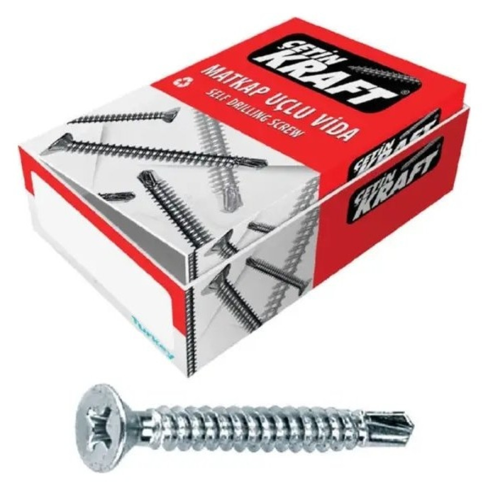 Kraft Matkap Uçlu Vida Yhb 4,8*32 (500 Adet) Oto Boyaları Fiyatı