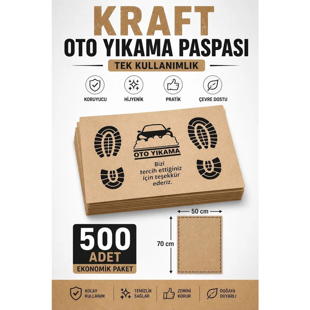 Kraft Oto Yıkama Paspası - Bej Araca Özel Paspaslar Fiyatı