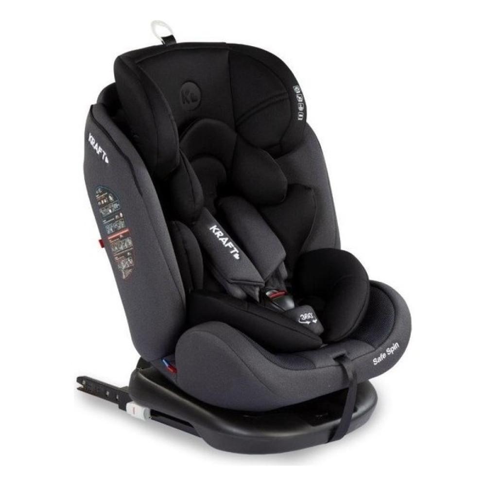 Kraft Safe Spin 0-36 kg 360 ° Dönebilen İsofix'li Oto Koltuğu Siyah Bebek Oto Koltuğu Fiyatı