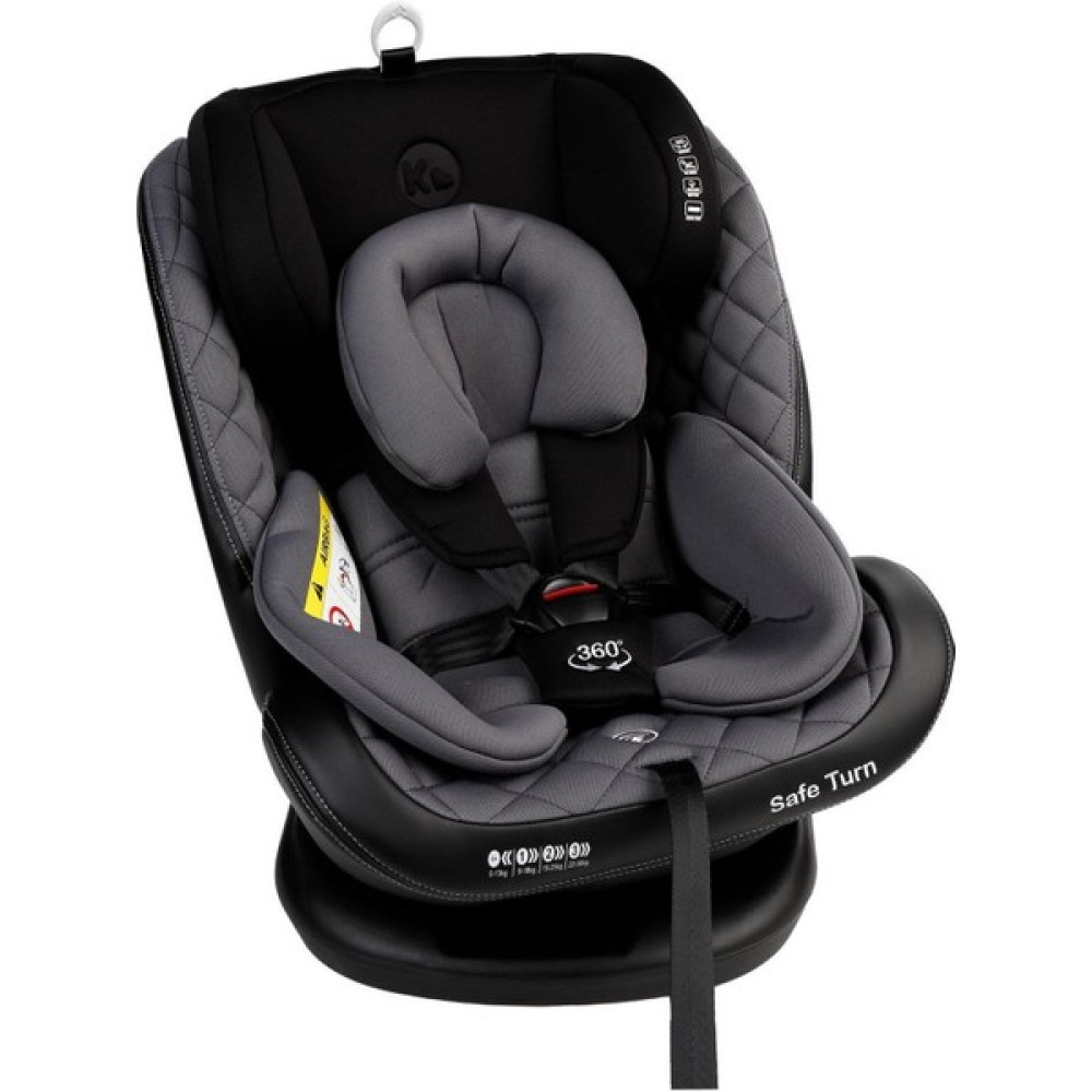 Kraft Safe Turn 0-36 kg 360 ° Dönebilen İsofix'li Oto Koltuğu - Siyah - Gri Bebek Oto Koltuğu Fiyatı