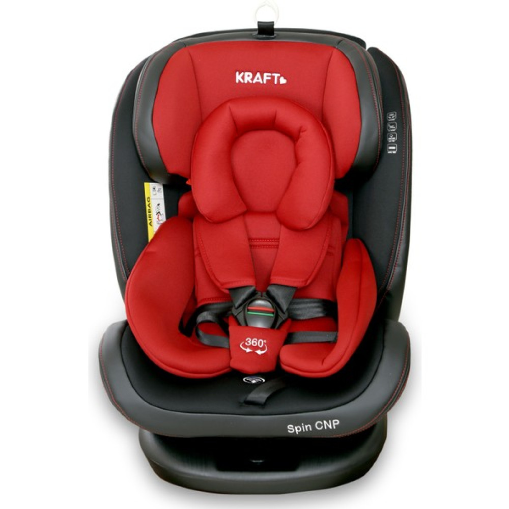 Kraft Spin Canopy 0-36 kg 360 ° Dönebilen İsofix'li Oto Koltuğu - Kırmızı Bebek Oto Koltuğu Fiyatı