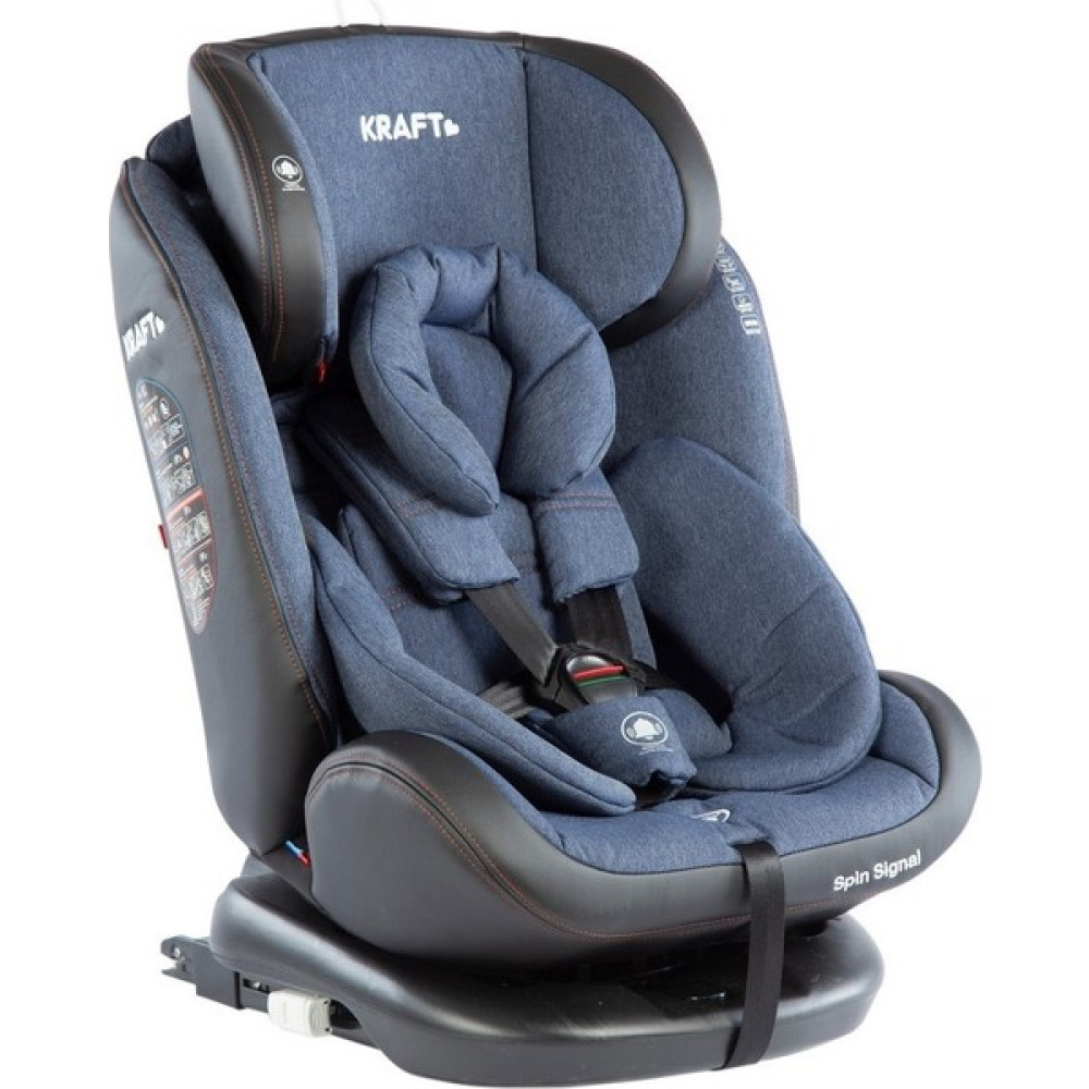 Kraft Spin Signal 0-36 kg 360 ° Dönebilen İsofix'li Oto Koltuğu - Mavi Bebek Oto Koltuğu Fiyatı