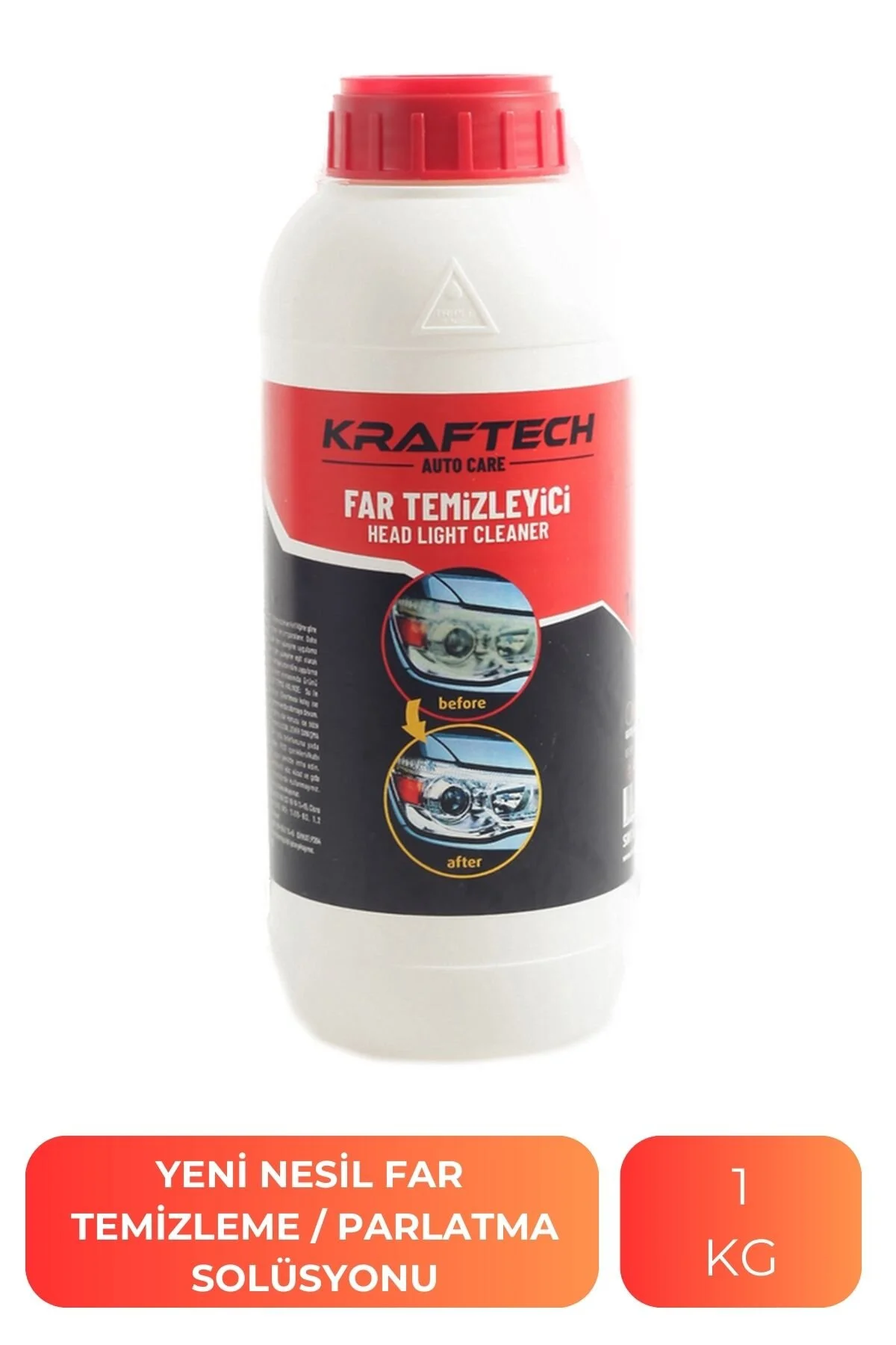 kraftech Yeni Nesil Araba Far Temizleme Sıvısı Far Temizleme Solüsyonu Kloroform Uyumlu 1 Kg" Oto Bakım & Temizlik Ürünleri Fiyatı