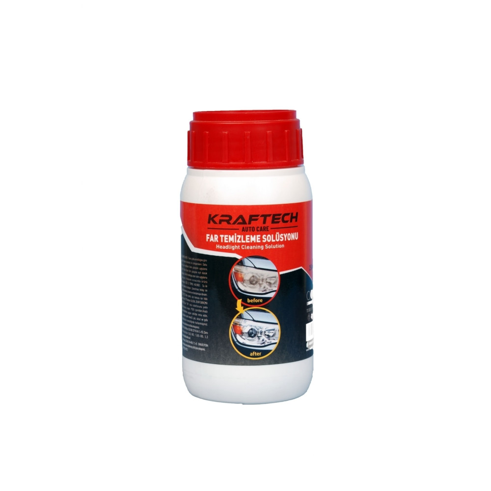 kraftech Yeni Nesil Araba Far Temizleme Sıvısı Far Temizleme Solüsyonu Kloroform Uyumlu 250 Gr Oto Bakım & Temizlik Ürünleri Fiyatı
