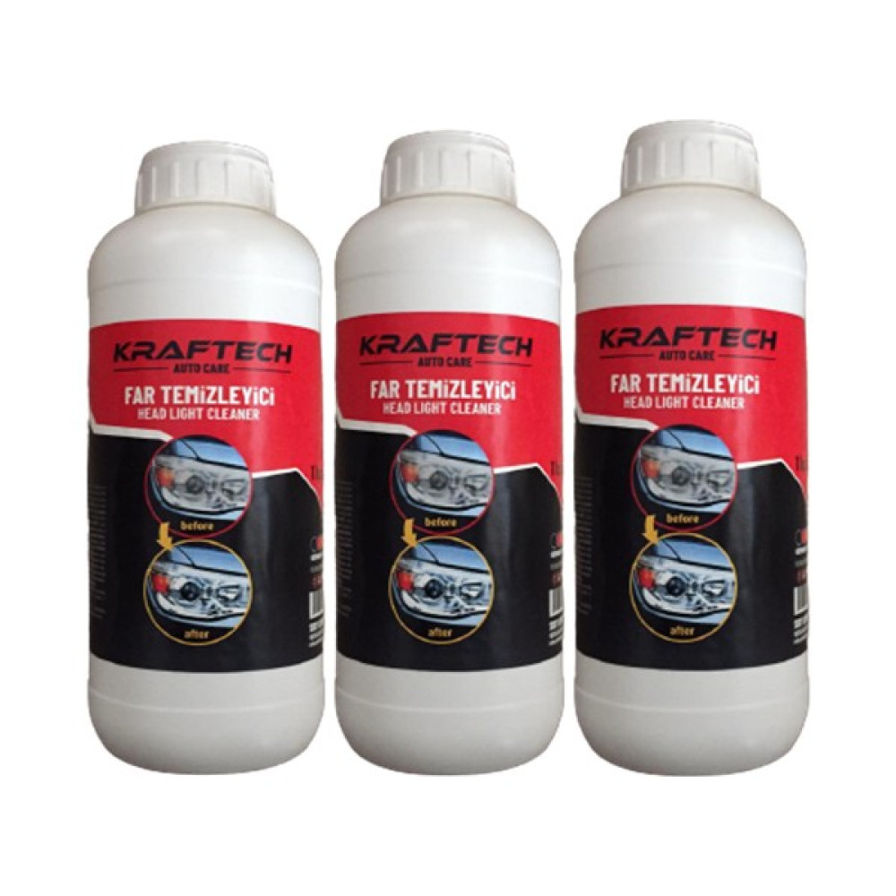 Kraftech Yeni Nesil Buharlı Far Temizleme Sıvısı Far Parlama Solüsyonu Kloroform 3 kg Oto Çizik Giderici Fiyatı
