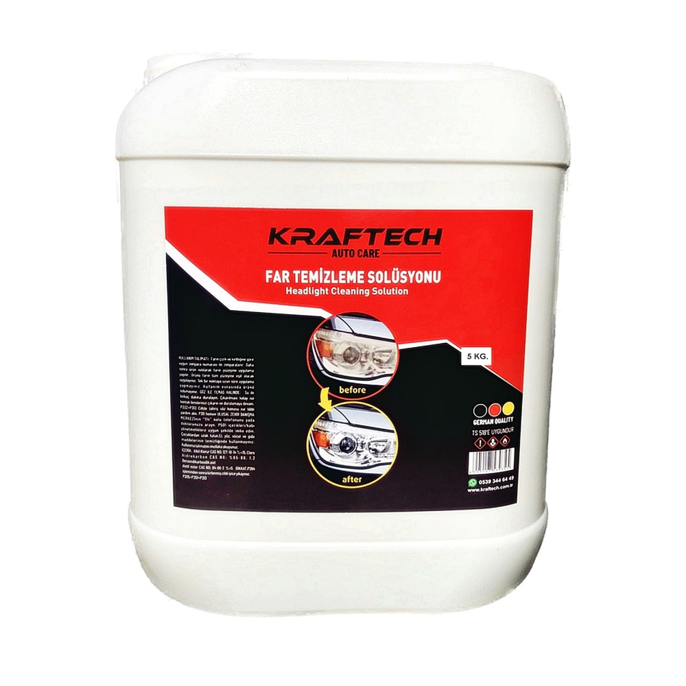 kraftech Yeni Nesil Buharlı Far Temizleme Sıvısı Far Parlama Solüsyonu Kloroform 5 Kg Oto Bakım & Temizlik Ürünleri Fiyatı