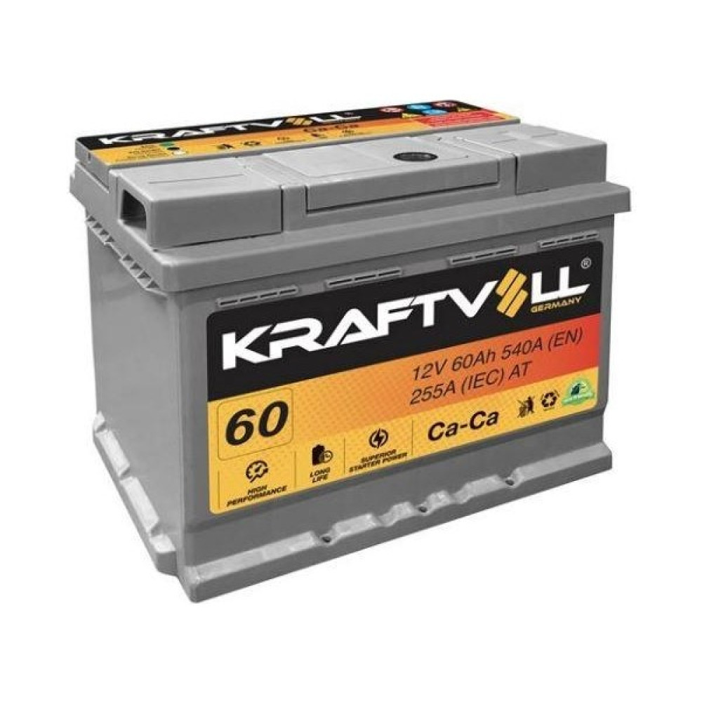 Kraftvoll Akü 12V 60AH Tam Kapalı (242X175X190) Akü Fiyatı