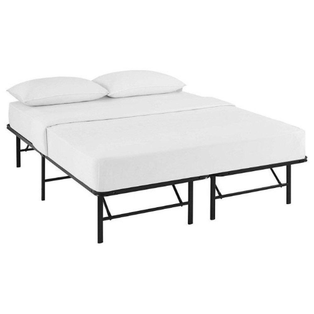 Kraker Metal Katlanabilir Yatak - 150 x 200 cm - Siyah Baza Fiyatı