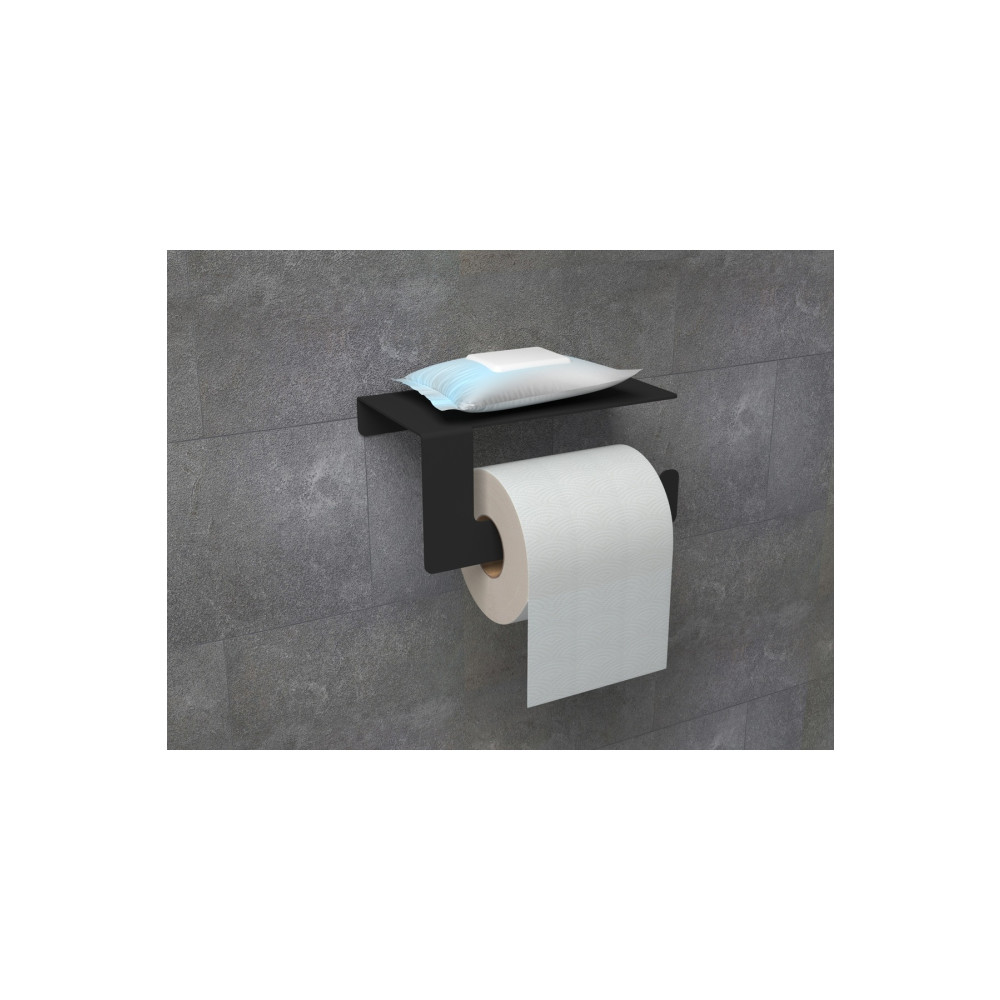 kraker Metal Mat Siyah Telefon Raflı Tuvalet Kağıtlık Banyo Aksesuarları Fiyatı