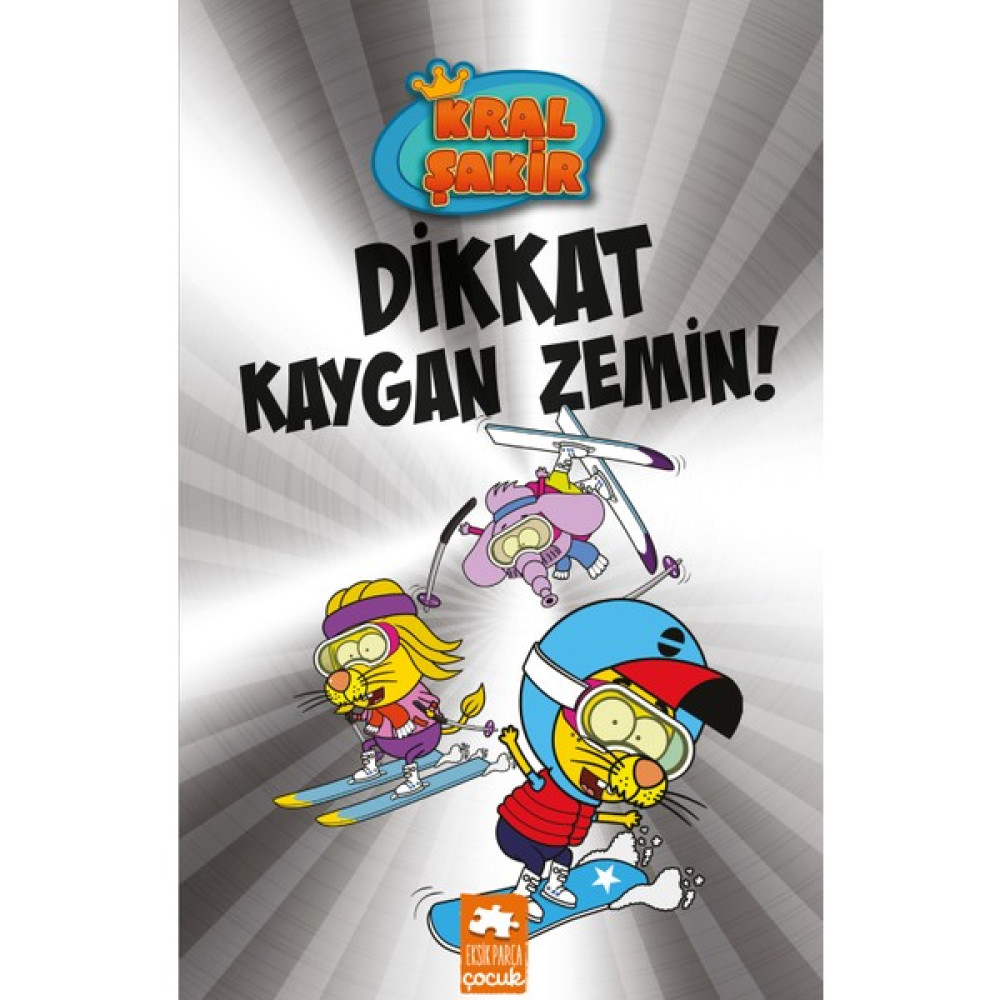 Kral Şakir 12: Dikkat Kaygan Zemin (Ciltli) - Varol Yaşaroğlu Çocuk Öykü Fiyatı