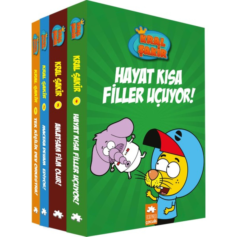 Kral Şakir 4 Kitap Takım Set  (Ciltli) - Varol Yaşaroğlu Okul Öncesi Eğitici & Öğretici Kitaplar Fiyatı
