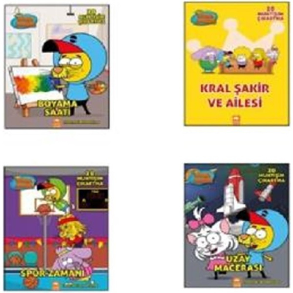 Kral Şakir Boyama 4 Kitaplık Set Okul Öncesi Eğitici & Öğretici Kitaplar Fiyatı
