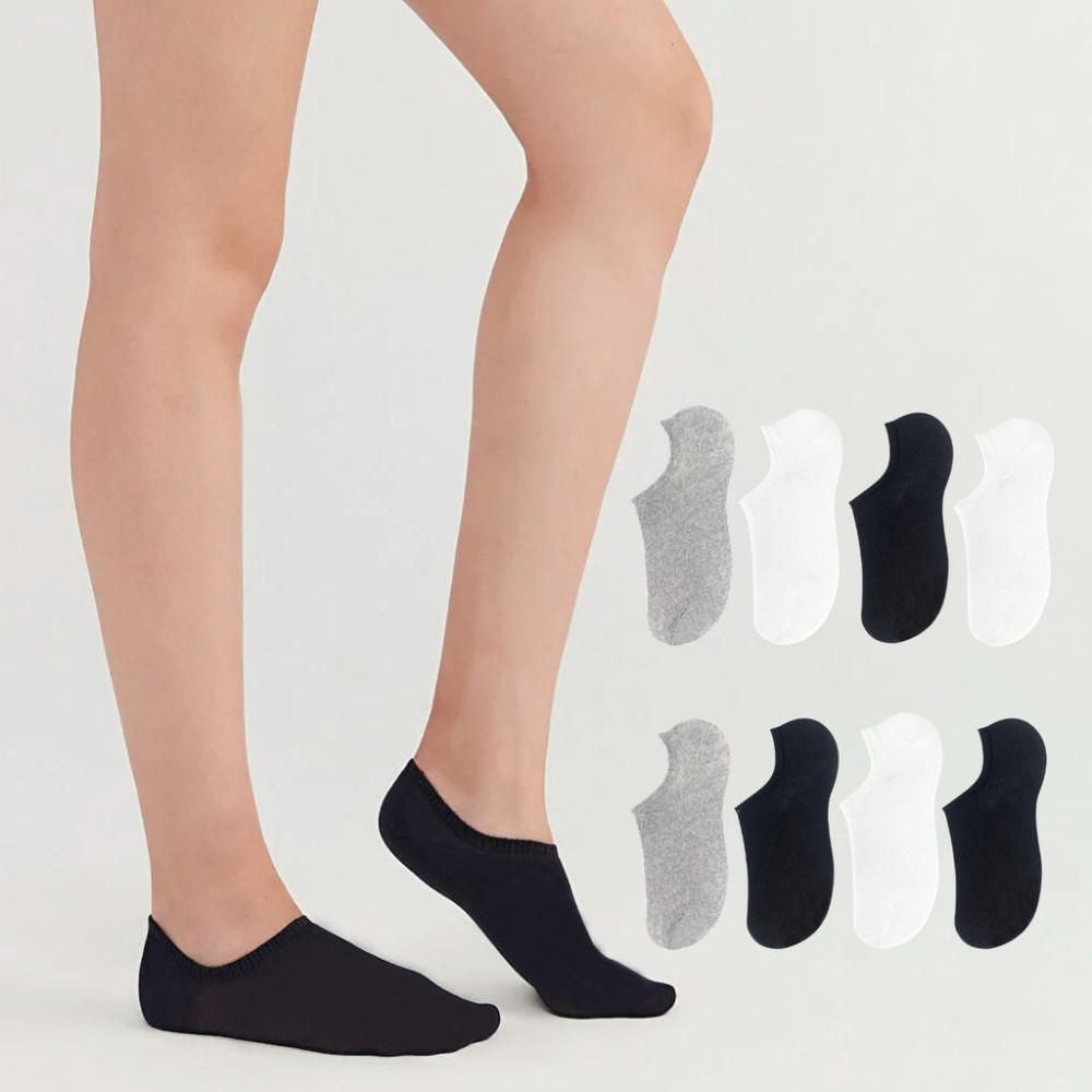 Kral Socks Kadın - Erkek (8 Li - 8 Çift) Pamuklu Terletmez Yazlık Görünmez Çorap Seti Soket Çorap Fiyatı