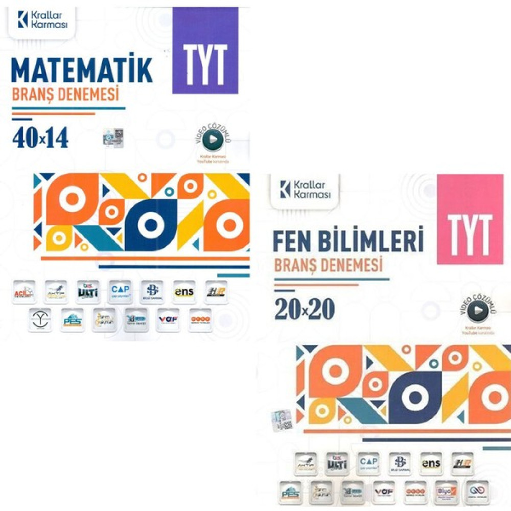 Krallar Karması 2023 Krallar Karması TYT Matematik ve Fen Bilimleri Branş Denemesi Seti Temel Yeterlilik Testi (TYT) Fiyatı