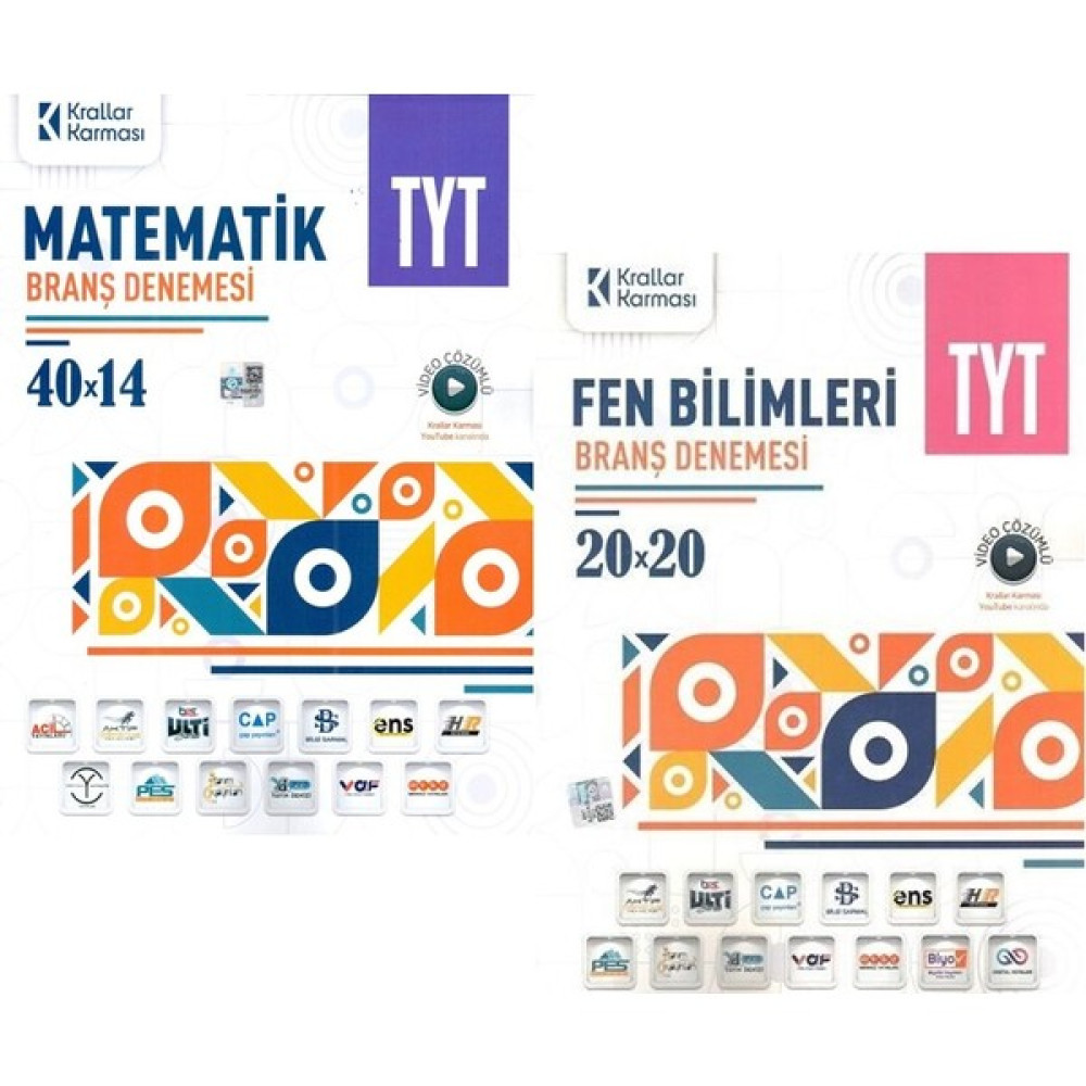 Krallar Karması TYT Matematik - Fen Bilimleri Branş Deneme Seti Tüm Dersler Fiyatı