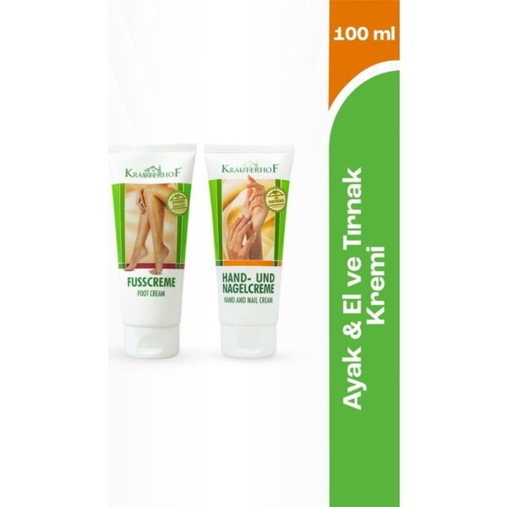 Krauterhof El ve Tırnak Kremi 100 ml + Ayak Kremi 100 ml Set Ayak Bakımı Fiyatı
