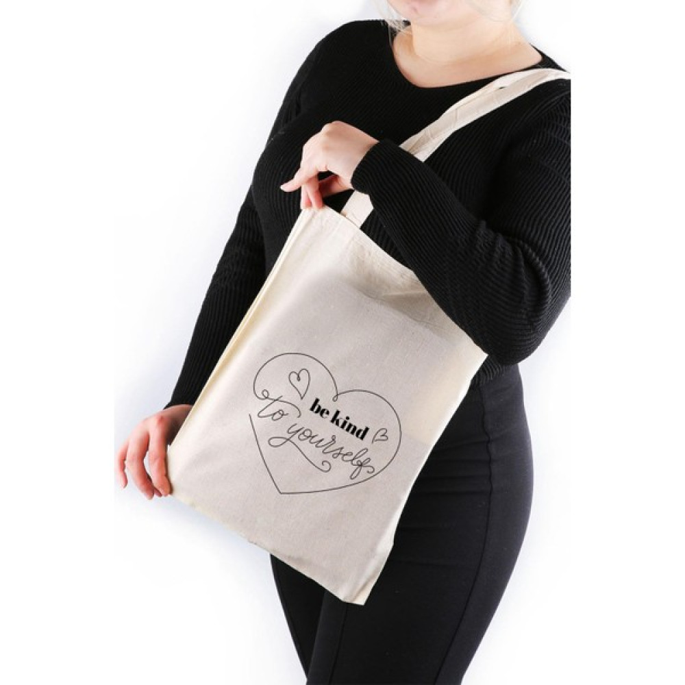 Kravatkolik Be Kind To Yourself Bez Çanta 30*40 Tote Bag TOT50 Bayan Çanta ve Cüzdan Fiyatı