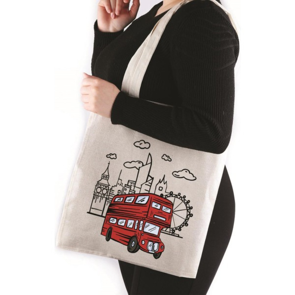 Kravatkolik London Bus Bez Çanta 35*40 Tote Bag TOT69 Bayan Çanta ve Cüzdan Fiyatı