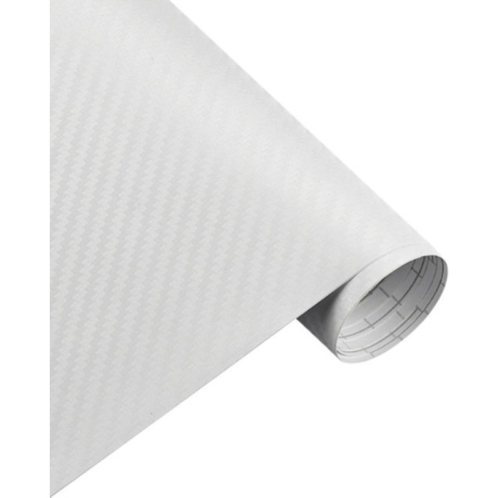KRC Display Karbon Folyo 3D Yapışkanlı Kaplama Folyosu Tüm Renkler 152 cm x 1 mt - Beyaz - 010 - Beyaz Oto Boyaları Fiyatı