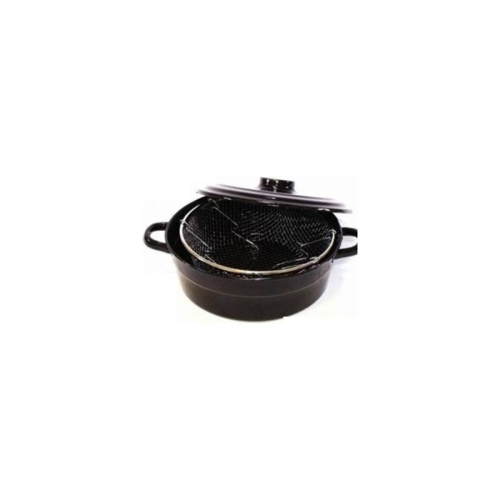Krd Home Kızartma Tenceresi Emaye Kapaklı Cips Tenceresi 22 cm Telli Tencereler Fiyatı
