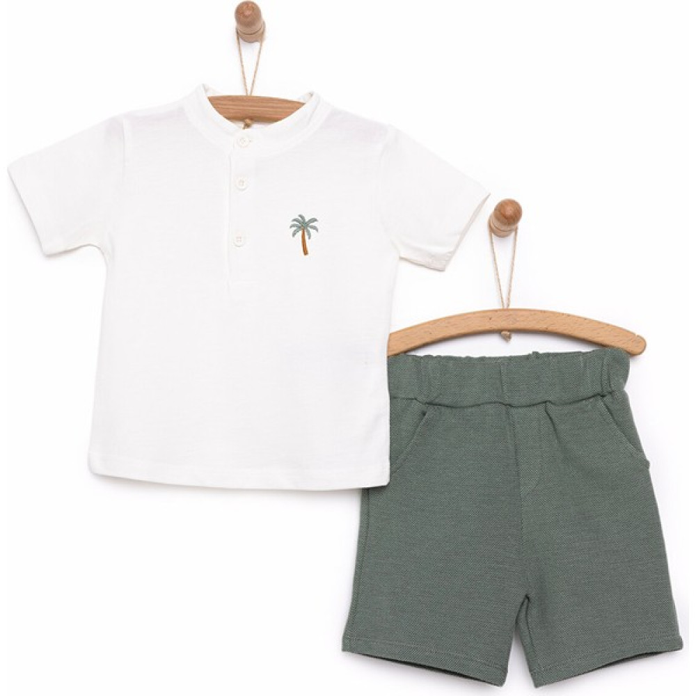 Krenn Basic Tshirt-Şort Takım Erkek Bebek Bebek Giysi Takım Fiyatı