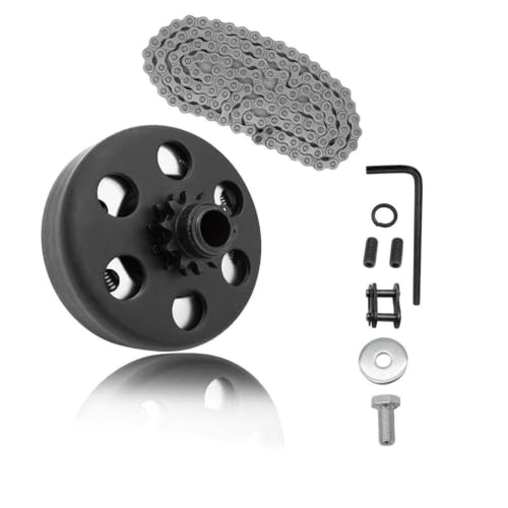 KRGUOD Centrifugal Clutch 3/4" Bore 12 Tooth with #35 Chain for Predator 212, Honda GC GX Engines and Most 2-6.5HP Small Engines performance Parts, Perfect for MiniBike, Go Kart, Lawnmower.