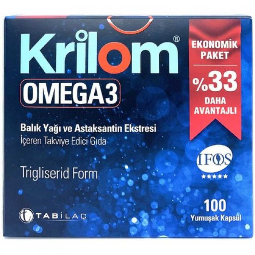 Krilom Omega-3 100 Yumusak Kapsul Kişisel Bakım Gereçleri Fiyatı