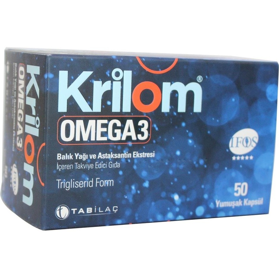 Krilom Omega 3 Yumuşak Kapsül 50 Parça Renkli Trigliserid Formda Yumuşak Özellikli Takviye Diğer Fiyatı