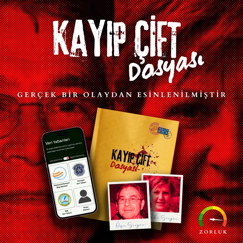 Kriminal Kayıp Çift Dosyası - Dedektif Oyunu, Kutu Oyunu, Gizem, Katil Kim, Dedektiflik Oyunu, Cinayet Çözme Klasör Fiyatı