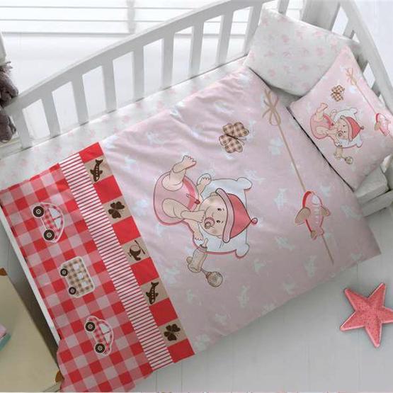 Kristal By Taç Hug Me Kırmızı Bebek Nevresim Takımı